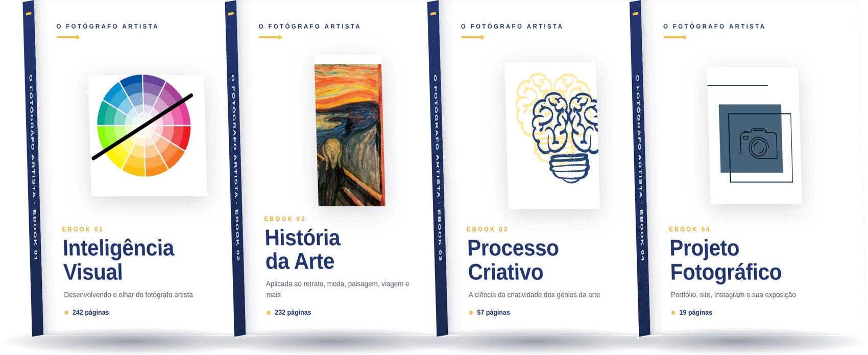 Os 4 ebooks O Fotógrafo Artista
