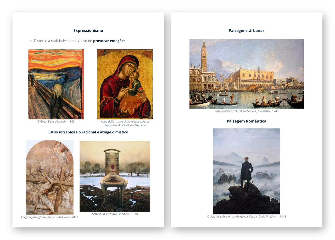 Páginas do ebook