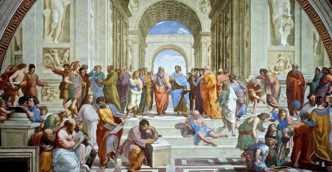 A Escola de Atenas, afresco de Raffaello