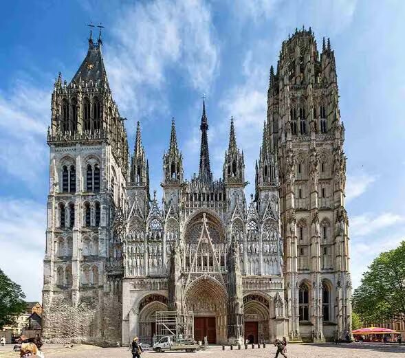 A Catedral de Rouen em fotografia