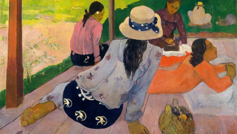 A Sesta, pintura de Paul Gauguin